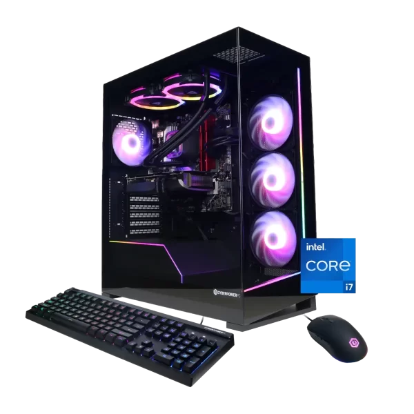 Cyber Power PC Gamer Master Gaming Desktop AMD Ryzen 5-7600 Radeon RX 7600 16GB DDR5 1TB SSD Black (2024)